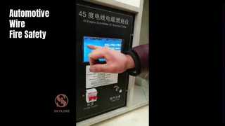 جهاز اختبار قابلية اشتعال كابلات السيارات ISO 6722