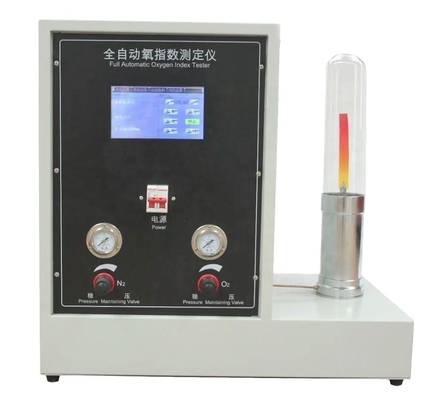 ASTM D 2863 نوع الشاشة اللمسية مقياس مؤشر الأكسجين الحد الأوتوماتيكي لجهاز اختبار حرق المطاط البلاستيكي