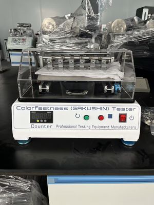 شراء JIS L0849 II Gakushin اختبار صلابة اللون على سطح الاحتكاك مع 6 محطات عمل حمولة 2N وسرعة 30r / min تصنيع عبر الإنترنت