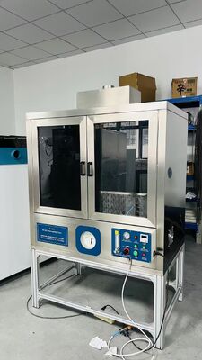 سعر جيد BS 5852 اختبار قابلية للاشتعال مع إطار من الفولاذ المقاوم للصدأ 35mm ارتفاع اللهب و 450X450X300mm اختبار جيج للأثاث المغطى الانترنت